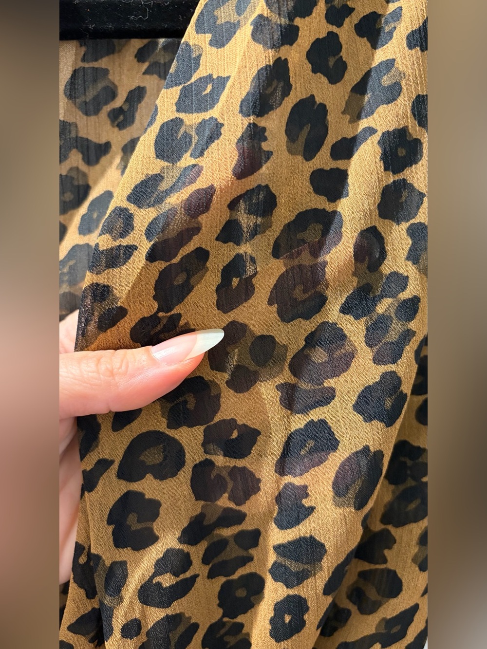 Never Fully Dressed Lucia Leopard Sheer Wrap Midi Dress NWT Size S - Picture 5 of 9